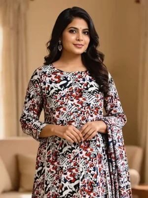 Hand block Cotton Suit Set