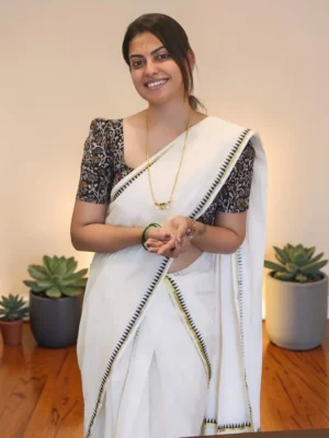 Anu Shree inspired temple set Mundu