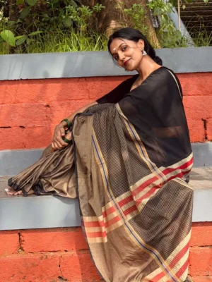 Tripta - Three Shade Cotton Saree