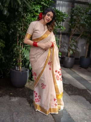 Poomaram Cotton Saree