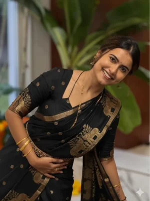 Russian Viscose Saree With Running Blouse