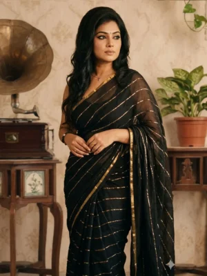 Tassira : 120s count mul cotton saree