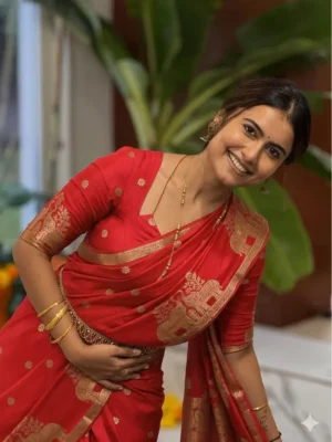Russian Viscose Saree With Running Blouse