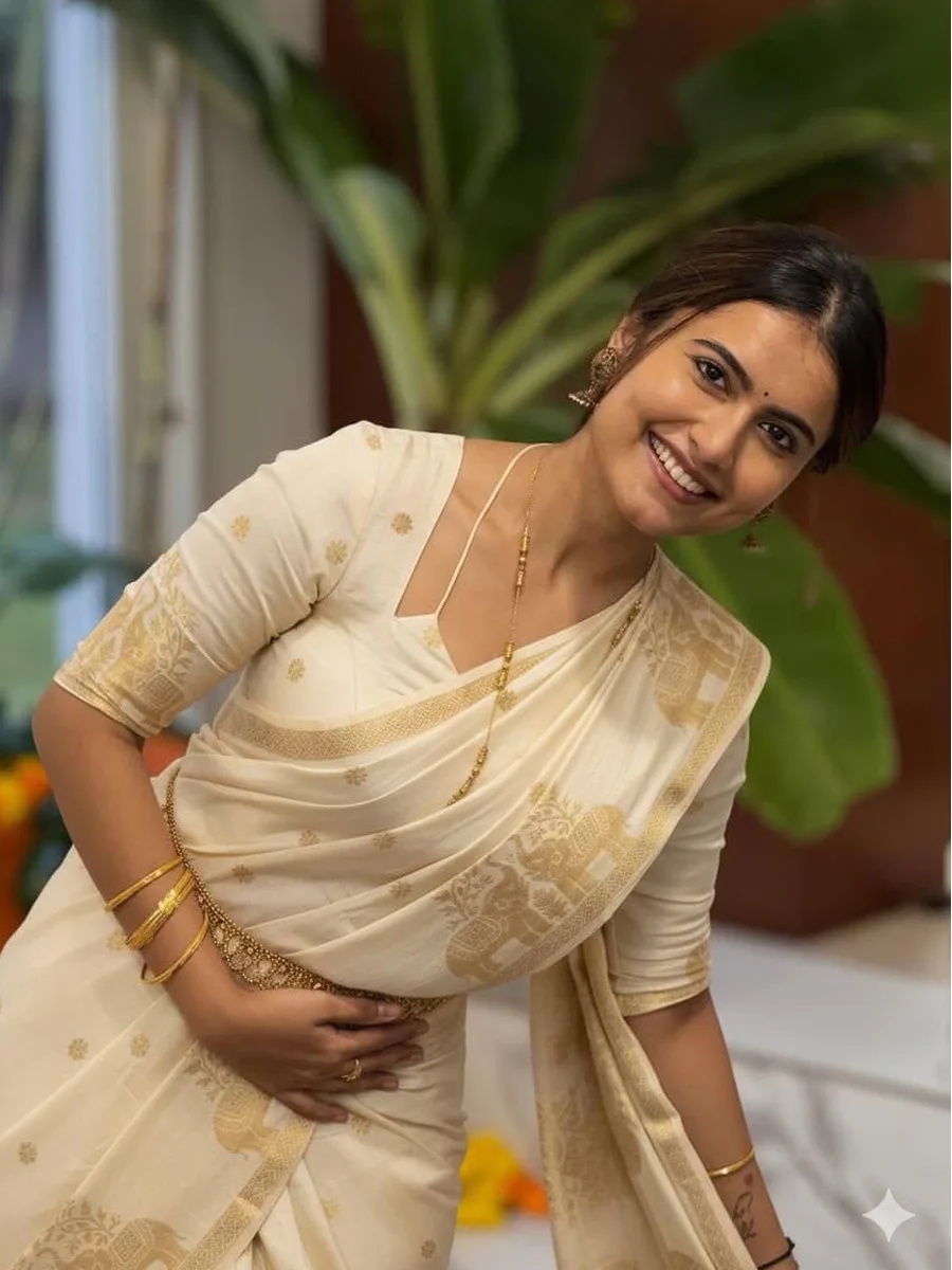Russian Viscose Saree With Running Blouse