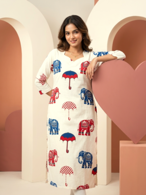 Slitted Kurti with Lining