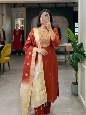 Roman Silk Kurta Set