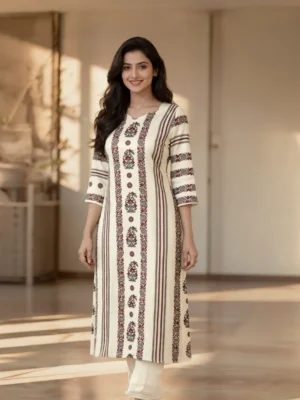 Pure Cotton Printed Kurta