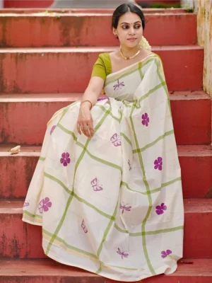 Linen Saree