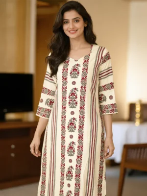 Pure Cotton Printed Kurta